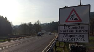 Im Landkreis Kronach: B173 wird erneut komplett gesperrt